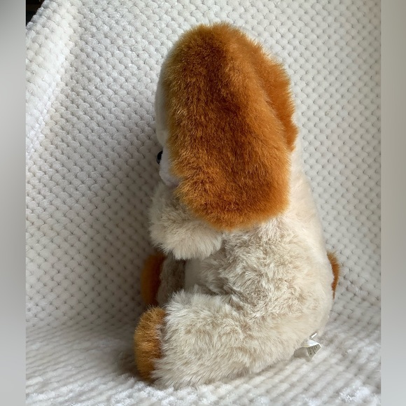 Vintage EATON Plush Dog 13.5 inch Sitting Stuffed Animal Dog w EATON Chest Tag - Picture 8 of 15